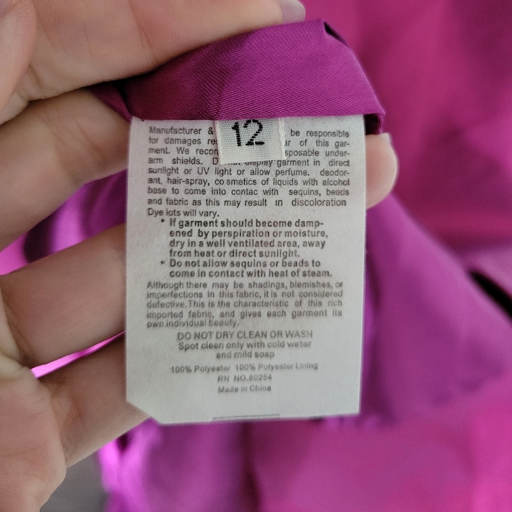 Alyce Paris Fuchsia Purple  Prom Gown - Picture 7 of 14